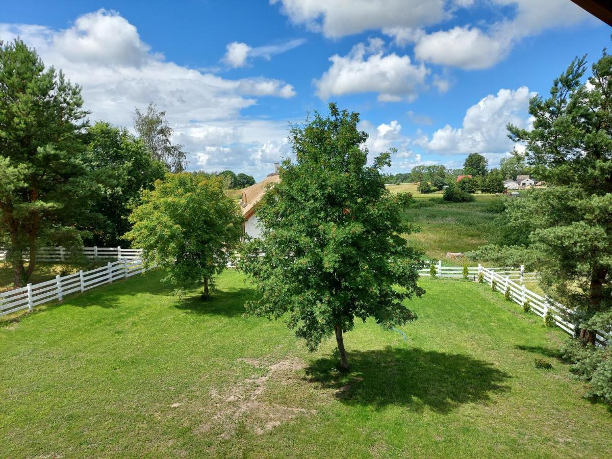 Villa Greyowka Dom Kryty Strzecha W Gardna Park à Czysta Extérieur photo